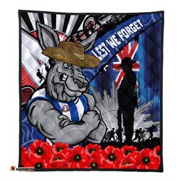 Amazing Aussie North Melbourne Anzac Day Honor United In Spirit Quilt