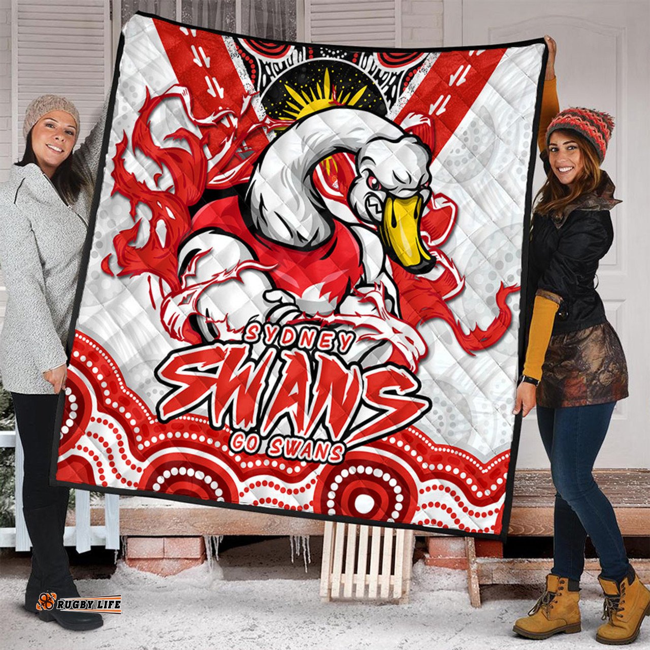 Amazing Aussie Sydney Swans Ripped Legacy Of The Game Quilt