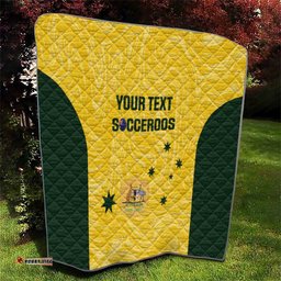 custom australia socceroos quilt go aussie marble pattern sporty style