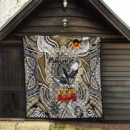 collingwood magpies naidoc week 2024 quilt mascot football