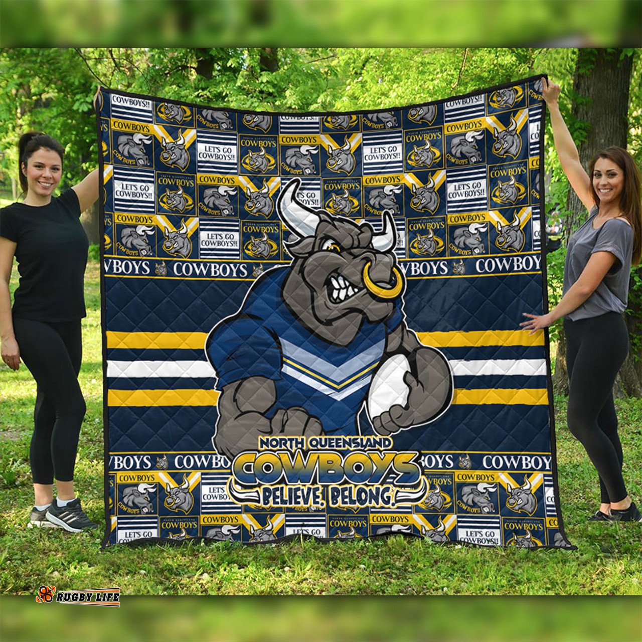 Amazing Aussie North Queensland Cowboys Champion���s Pride Comic Style Quilt
