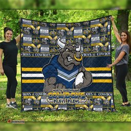 Amazing Aussie North Queensland Cowboys Champion���s Pride Comic Style Quilt