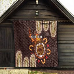 personalised naidoc week 2024 quilt aussie map with aboriginal