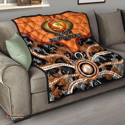 perth scorchers premium quilt cricket dot aboriginal