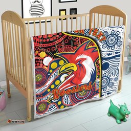 custom personalised roosters rugby premium quilt easts 1908 aboriginal artsy premiers
