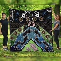Amazing Aussie Australia Turtle���s Journey Through Dreamtime Quilt
