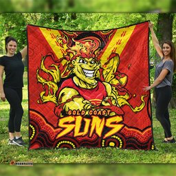 Amazing Aussie Gold Coast SUNS Ripped Legacy Of The Game Quilt