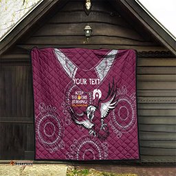 custom nrl sea eagles naidoc week quilt keep the fire burning indigenous art