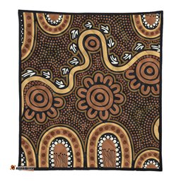 Amazing Aussie Australia Aboriginal Aboriginal Style Of Dot Art Quilt