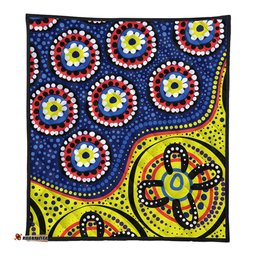 Amazing Aussie Australia A Bright And Colorful Background With Aboriginal Inspired Dot Art Quilt