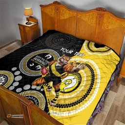 custom afl richmond naidoc week quilt keep the fire burning indigenous art