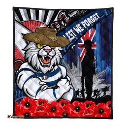 Amazing Aussie Geelong Cats Anzac Day Honor United In Spirit Quilt