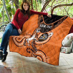 custom nrl tigers naidoc week quilt keep the fire burning indigenous art