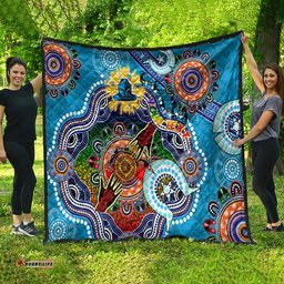 personalised titans naidoc week 2024 quilt australia aboriginal dot painting