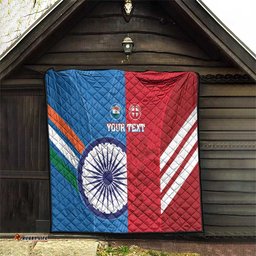 custom india and england cricket quilt 2024 together dynamic version