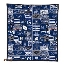 Amazing Aussie Geelong Cats Legacy Of The Pride Comic Style Quilt
