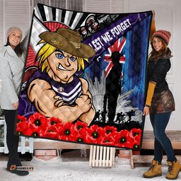 Amazing Aussie Fremantle Anzac Day Honor United In Spirit Quilt