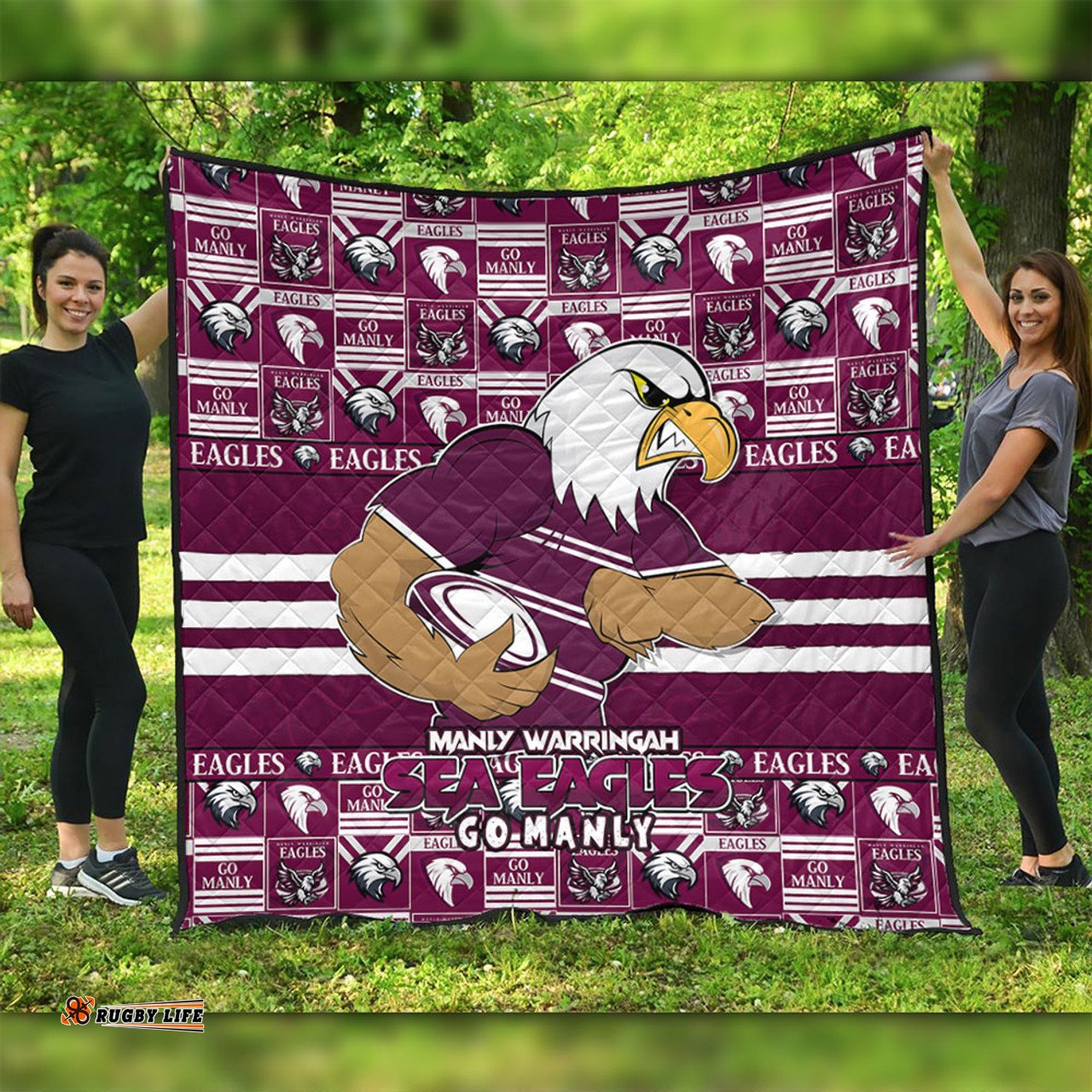 Amazing Aussie Manly Warringah Sea Eagles Champion���s Pride Comic Style Quilt