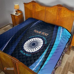 custom india cricket quilt 2024 world cup go men in blue