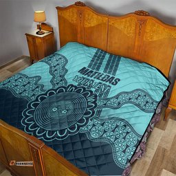 custom australia matildas quilt aussie aboriginal turquoise version