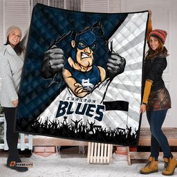 Amazing Aussie Carlton Breaking Through Fan Design Quilt