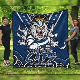 Amazing Aussie Geelong Cats Ripped Legacy Of The Game Quilt