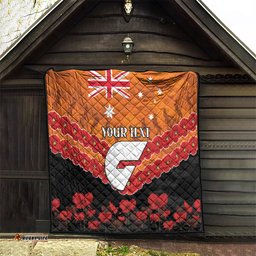 custom giants football quilt anzac lest we forget
