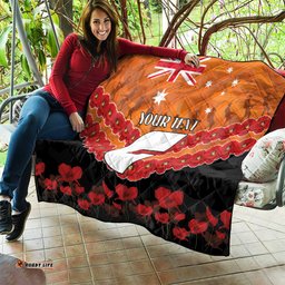 custom giants football quilt anzac lest we forget