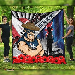 Amazing Aussie Carlton Anzac Day Honor United In Spirit Quilt