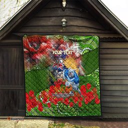 personalised australia rugby raiders anzac quilt canberra scratch style
