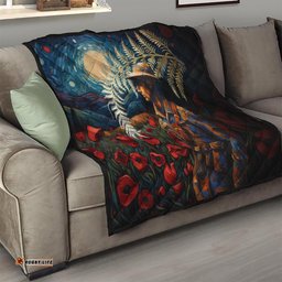 new zealand soldier anzac day quilt silver fern starry night style