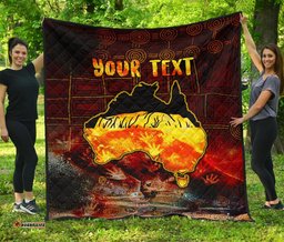 aboriginal personalised premium quilt anangu custodians