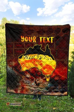 aboriginal personalised premium quilt anangu custodians