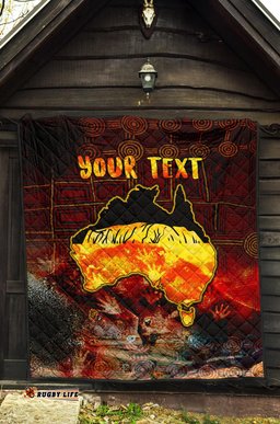 aboriginal personalised premium quilt anangu custodians