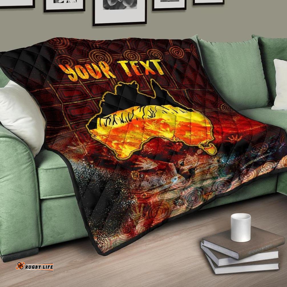 aboriginal personalised premium quilt anangu custodians