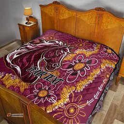 personalised broncos naidoc week 2024 quilt aboriginal fire burning sparks