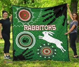 south sydney rabbitohs indigenous premium quilt country style