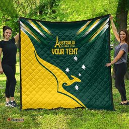 personalised australia go paris 2024 quilt national color ver2