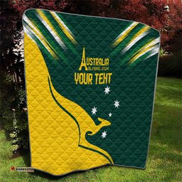 personalised australia go paris 2024 quilt national color ver2