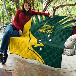personalised australia go paris 2024 quilt national color ver2