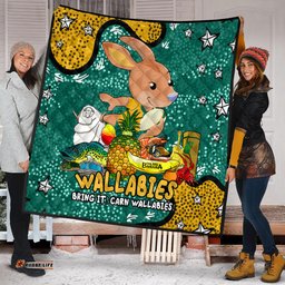 Australia Wallabies Custom Quilt - Australian Big Things Quilt