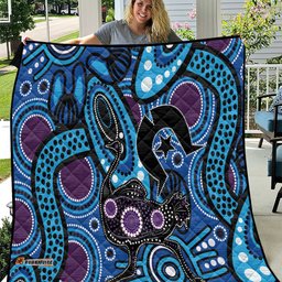 emu naidoc 2024 quilt aboriginal art style