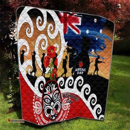 new zealand waitangi and anzac day quilt aotearoa maori tiki with last post