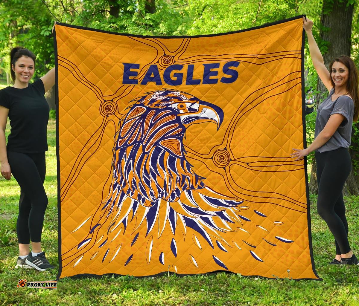 west coast premium quilt eagles indigenous