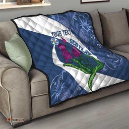custom scotland rugby quilt 2024 go champions scottish thistles
