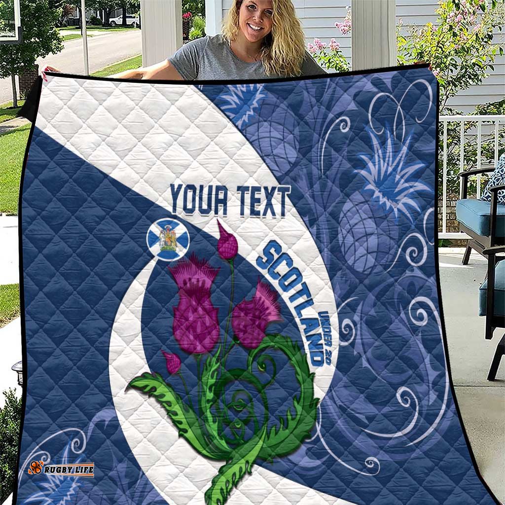 custom scotland rugby quilt 2024 go champions scottish thistles