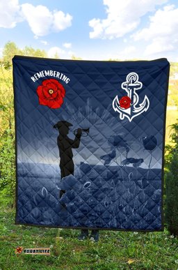 australia navy anzac premium quilt remembering our heroes