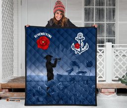 australia navy anzac premium quilt remembering our heroes