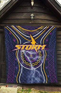 melbourne premium quilt lightning storm indigenous