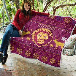 brisbane lion quilt christmas ugly style
